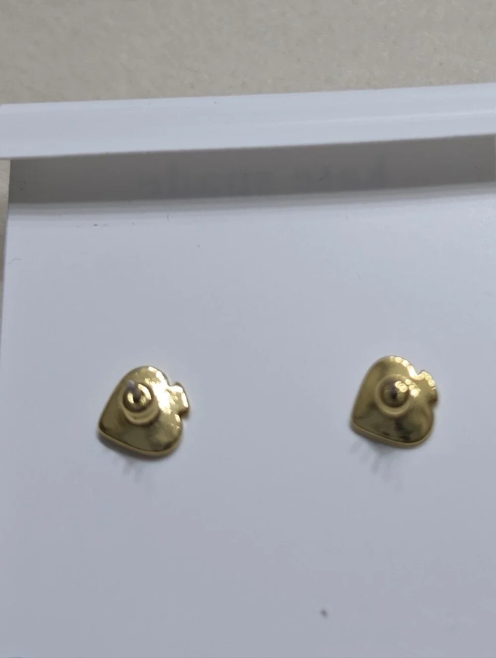 kate spade Gold-Tone Necklace & Stud Earrings with  Pink Heart Stones